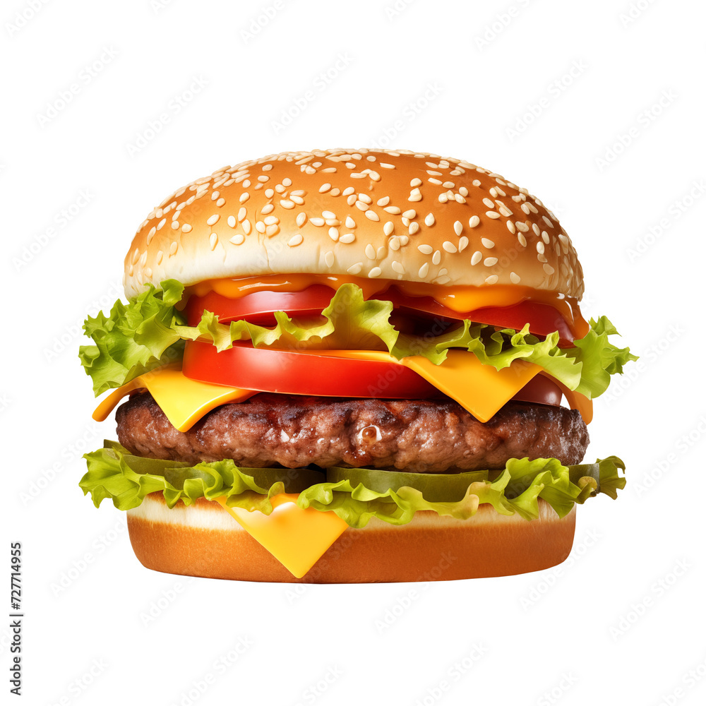 Hamburger, transparent background Hamburger, transparent background