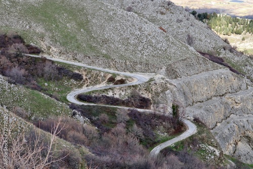 Civita Superiore - Strada sul Monte Crocella dal belvedere photo