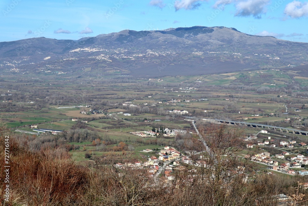 Civita Superiore - Piana di Bojano dall'alto del castello