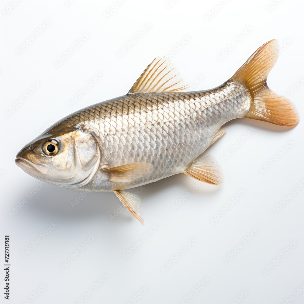 fish on white background