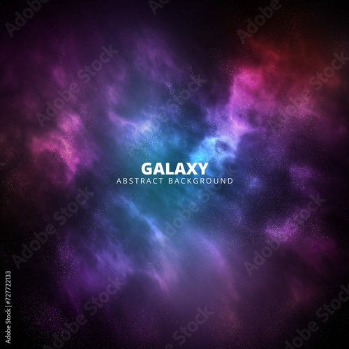 Square Purple Pink Galaxy Abstract Background 2
