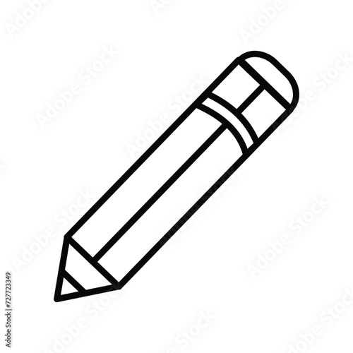 pencil icon vector stock illustration 