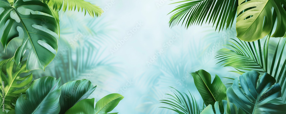 Obraz premium Tropical background for summer holiday concept