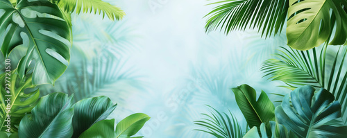 Tropical background for summer holiday concept © thejokercze