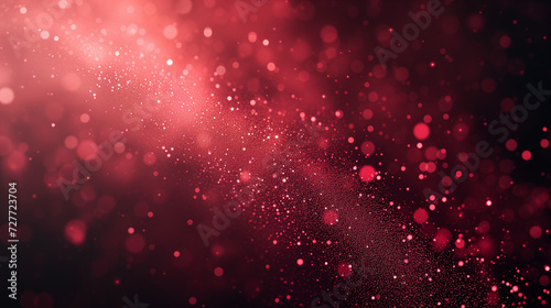 Red Dust Dance  An Abstract Illustration of Glitter and Glow