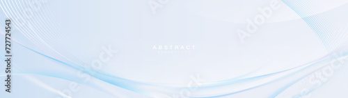 Abstract soft blue spiral chaotic lines background. Technology connection concept. Vector illustration