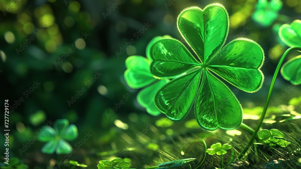 Group of Four Leaf Clovers in Grass - Perfect for St. Patricks Day Celebrations! Group of Four Leaf Clovers in Grass - Perfect for St. Patricks Day Celebrations!