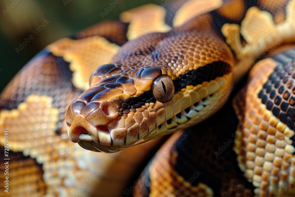 Obraz premium The boa constrictor is a species of large, heavy-bodied snake. 