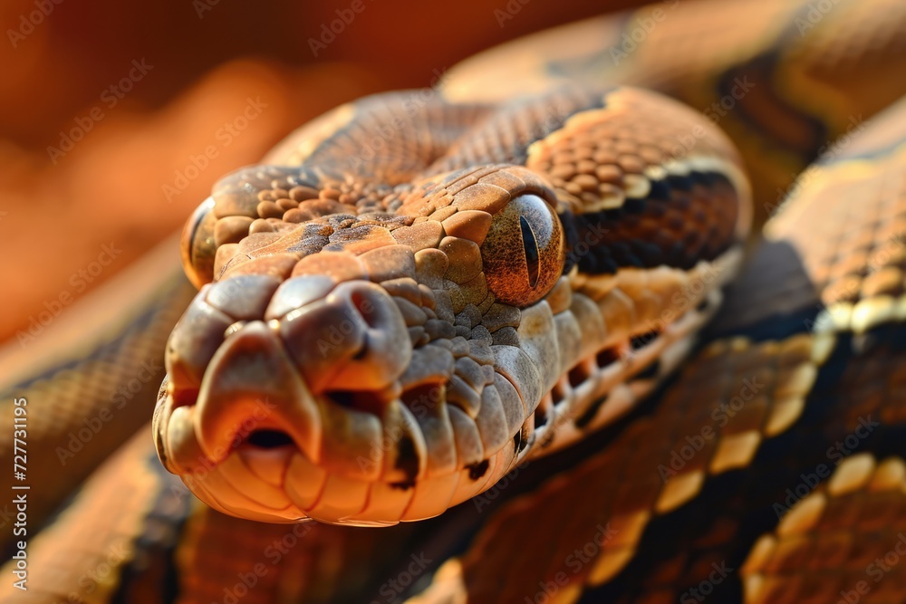 Obraz premium The boa constrictor is a species of large, heavy-bodied snake. 