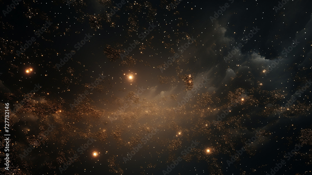 Naklejka premium A string of twinkling stars