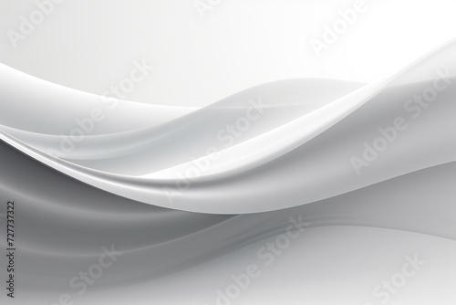 Grey Waves. Futuristic Motion Lines Backdrop. Beautiful Abstract Design for Modern Business Cards