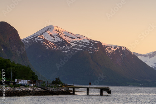 Romsdalsfjord or Romsdal Fjord or Romsdalsfjorden a ninth-longest fjord in Norway. photo