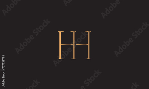 HH, H , HH  Abstract Letters Logo Monogram	