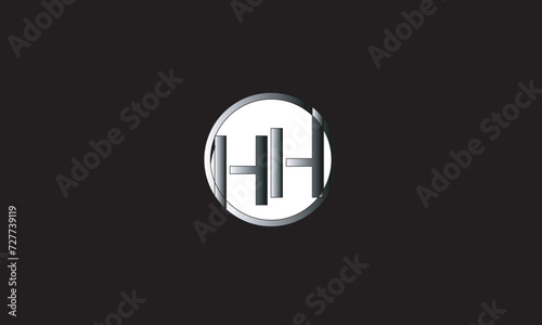 HH, H , HH  Abstract Letters Logo Monogram	
