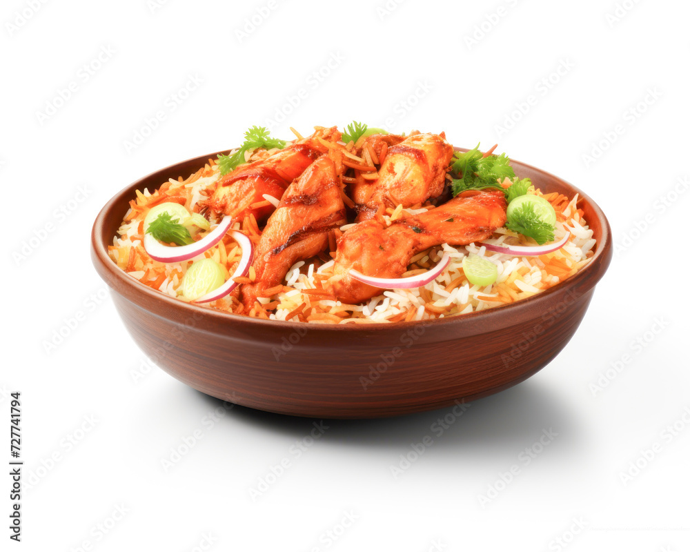 Fresh delicious indian nonveg food called dum biryani Fresh delicious indian nonveg food called dum biryani