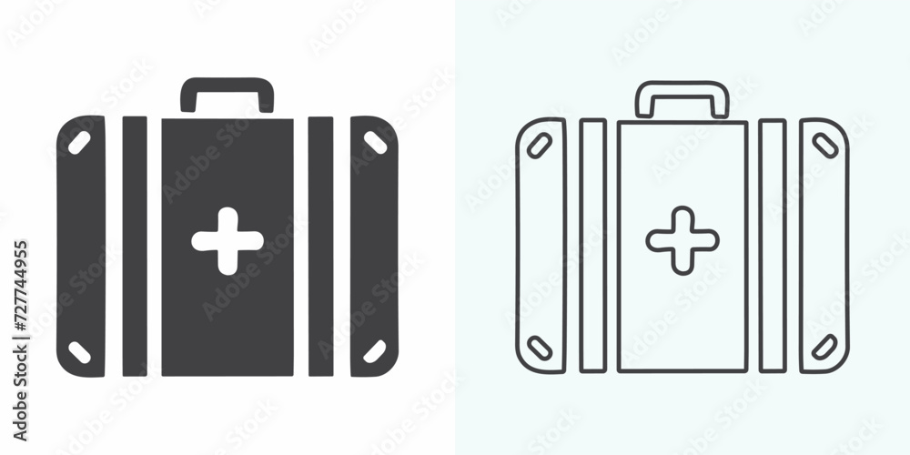 Briefcase, set of briefcase, bag, suitcase. Flat design, vector illustration, vector. Briefcase, set of briefcase, bag, suitcase. Flat design, vector illustration, vector.