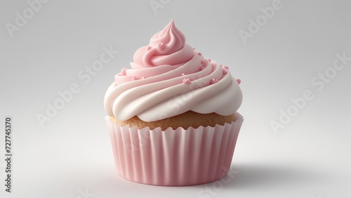 Cupcake on White Background