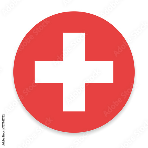 Health cross white background photo