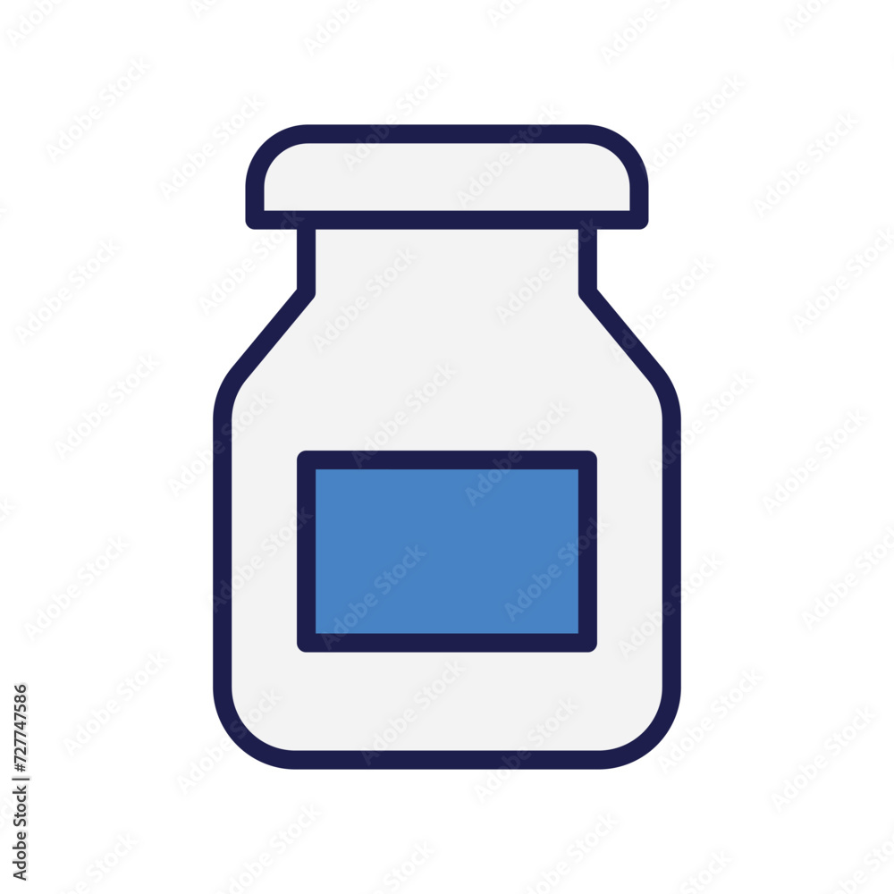 jam icon with white background vector stock illustration jam icon with white background vector stock illustration