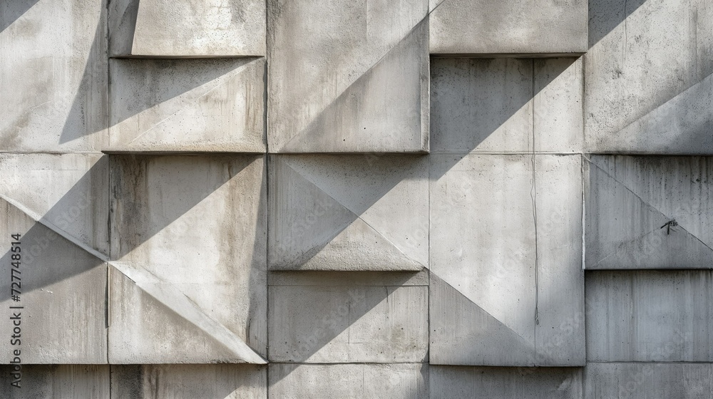 Concrete wall with an unusual abstract geometric shape in the style of modern design, textured background, pattern of a modern wall with a concrete texture Concrete wall with an unusual abstract geometric shape in the style of modern design, textured background, pattern of a modern wall with a concrete texture