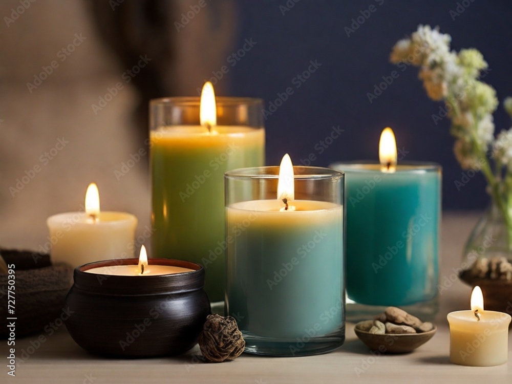 candles on the table candles on the table