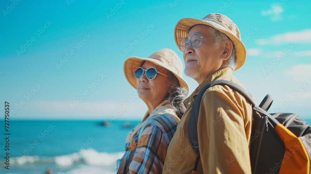 senior couple on vacation senior couple on vacation
