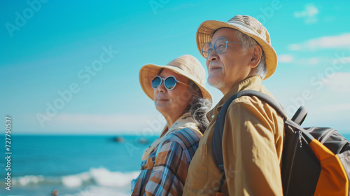 senior couple on vacation