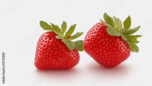 Strawberries on White Background