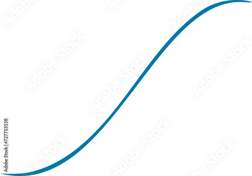 Sea waves silhouette illustration. Wave shape design element