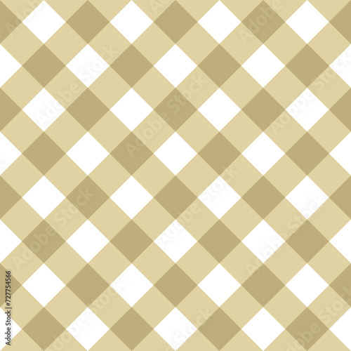 yellow plaid fabric seamless pattern 