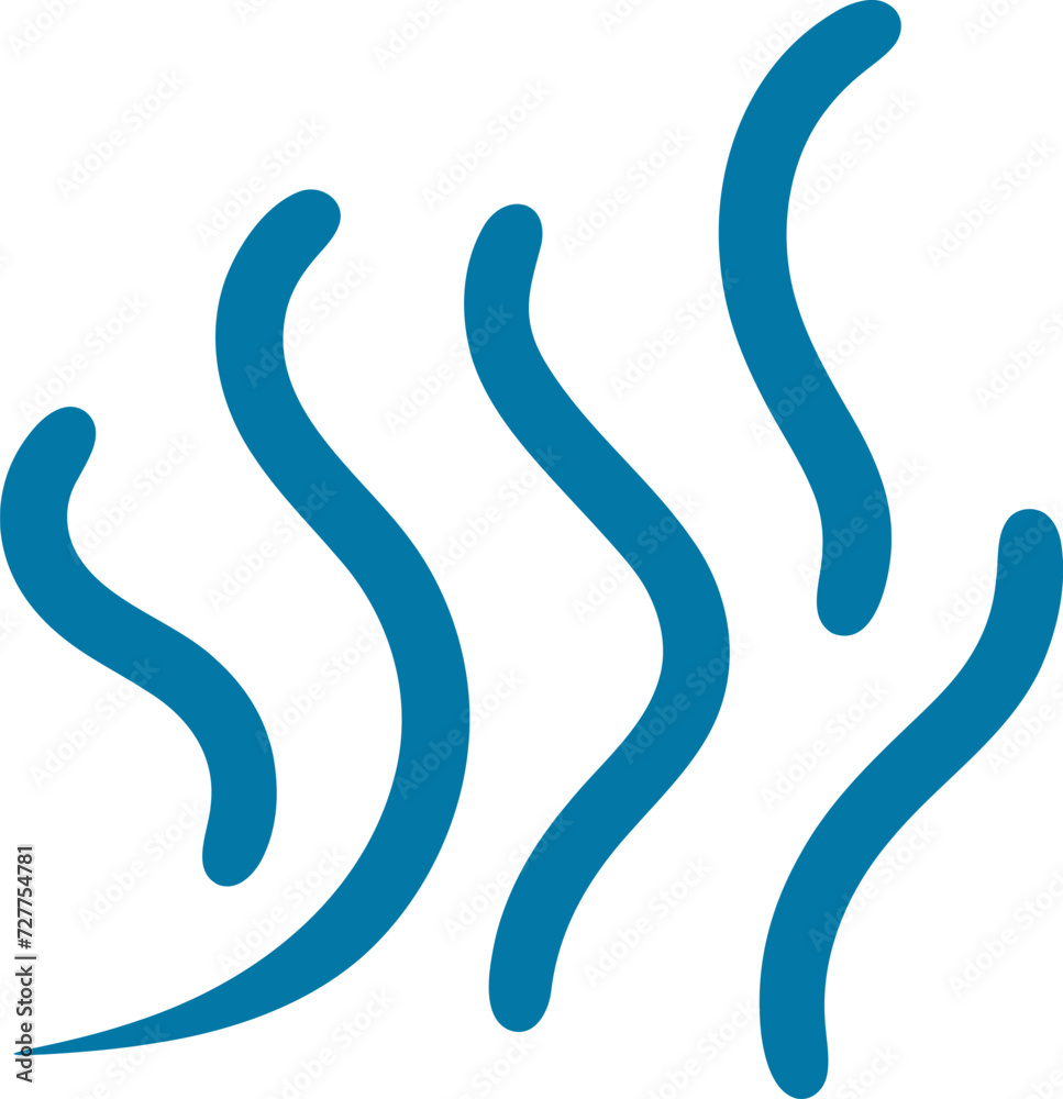 Sea waves silhouette illustration. Wave shape design element Sea waves silhouette illustration. Wave shape design element