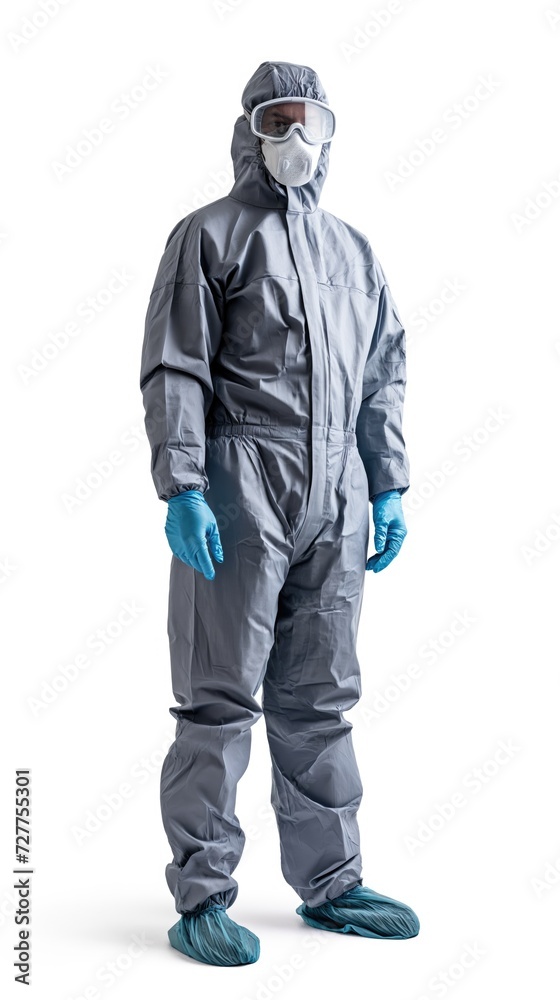 Full-length worker suit mockup