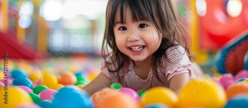 Adorable Girl Engaging in Endless Playtime, Having the Time of Her Life and Experiencing Incredible Fun
