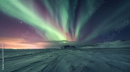 Northern Lights over the Northern Desert
