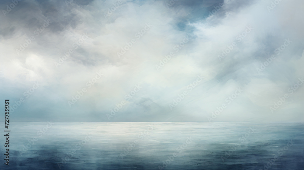 An abstract seascape inspired by the works. - obrazy, fototapety, plakaty 