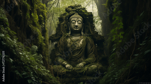 Buddha's Blessing in the Woods