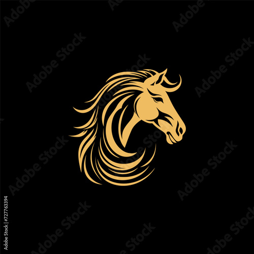 Horse logo design vector template