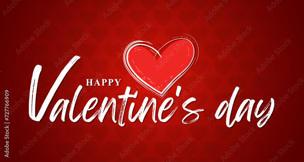 valentines day background with heart pattern and typography of happy valentines day text valentines day background with heart pattern and typography of happy valentines day text