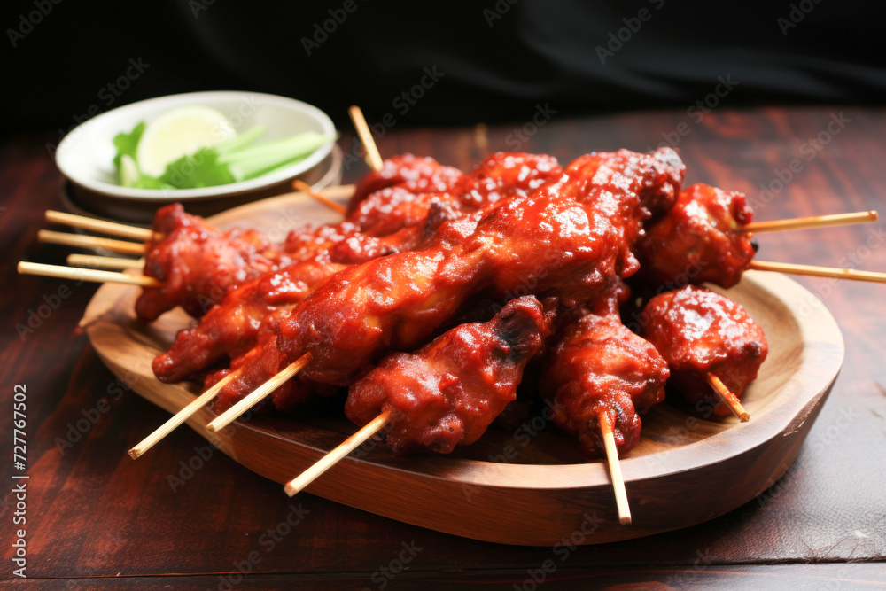 Fresh delicious fried chicken lollipop