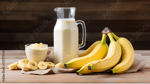 banana on a table