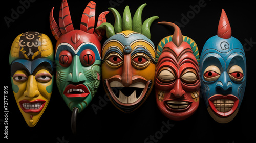 A Kaleidoscope of Colorful Masks
