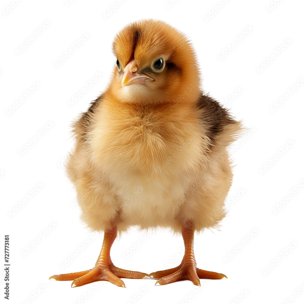 Obraz premium baby chicken isolated on white background