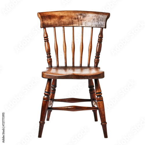old chair isolated on white