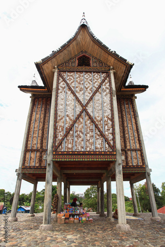 Pagaruyung Palace in West Sumatra, Indonesia. The Pagaruyung Palace located in Tanjung Emas in West Sumatra, Indonesia. Today the palace functions as a museum. 