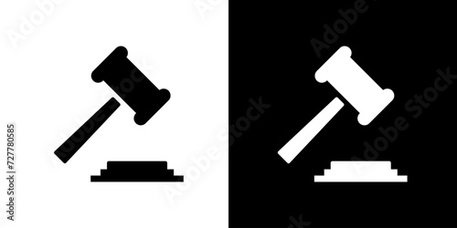 Law icon. Court. Scales. Sanction. Punishment
