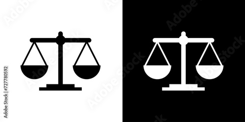 Law icon. Court. Scales. Sanction. Punishment