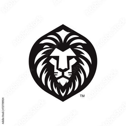 Fototapeta Naklejka Na Ścianę i Meble -  The lion head icon symbol logo