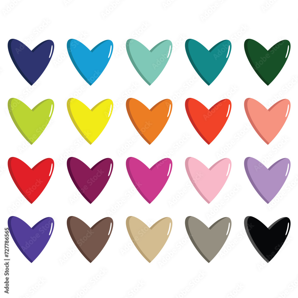 Love icon Clipart Set Design Bundle Love icon Clipart Set Design Bundle