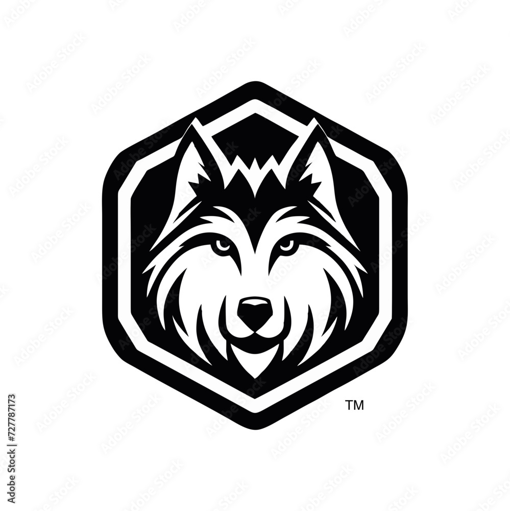 Wllf Dog Head Logo Symbiol Icon Wllf Dog Head Logo Symbiol Icon