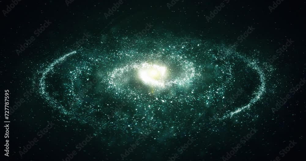 Cinematic 3D Galaxy Rotate And Stars Background. Abstract Cosmic Space Background. Seamless Loop Animation. Cinematic 3D Galaxy Rotate And Stars Background. Abstract Cosmic Space Background. Seamless Loop Animation.